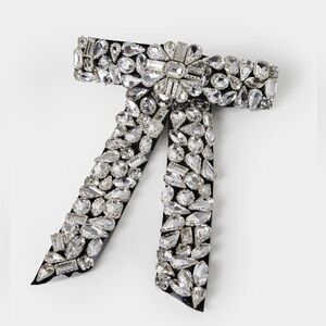 NWT ⚜️💎⚜️ PIPER.K BARRETT BOW RHINESTONES NEW HAIR ACCESSORIES